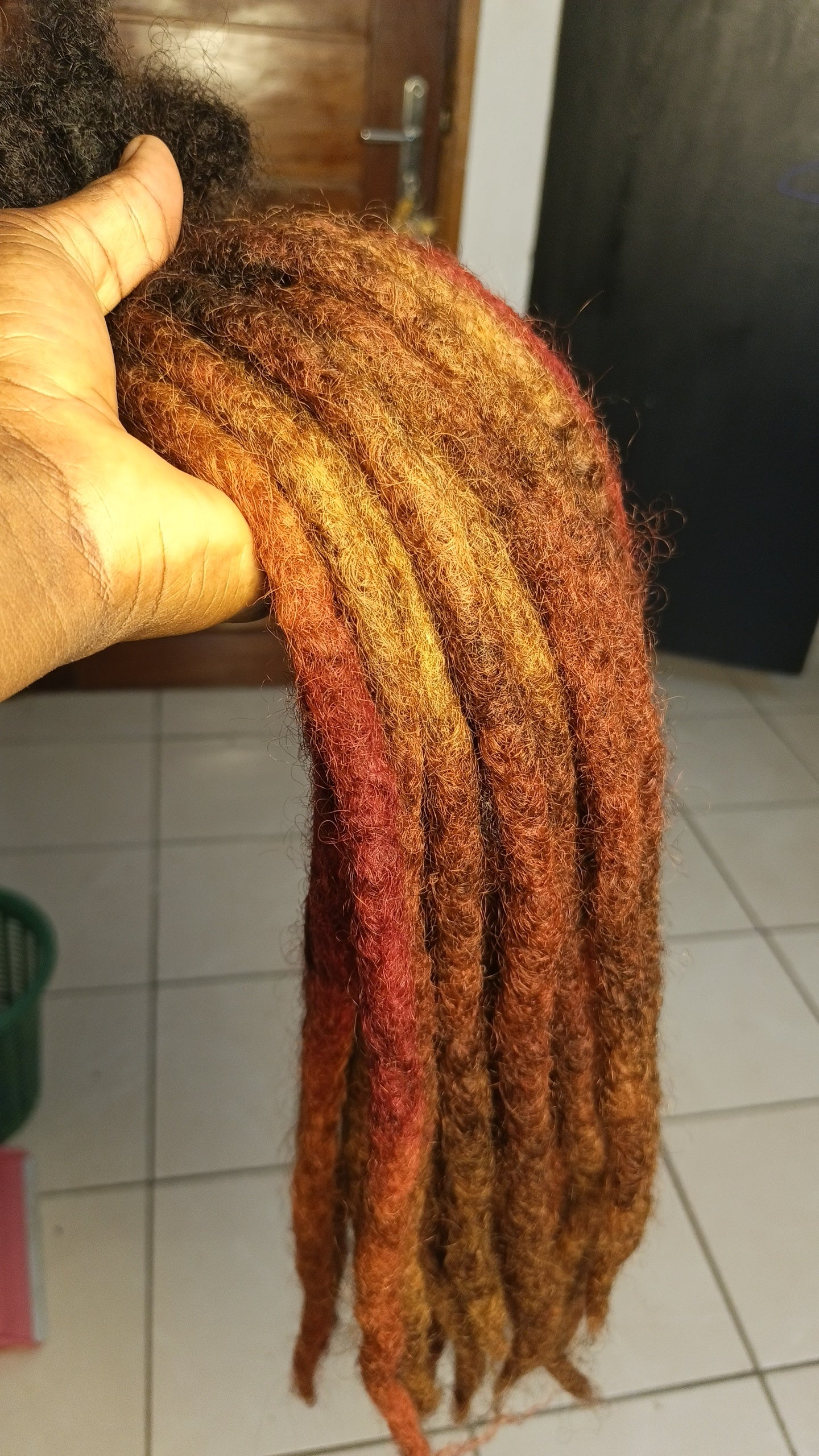 Dread locks medium 100%humain hair_longeur 22(80)tiges