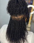 Mèches kinky bulk cheveux humains.